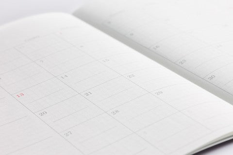 STALOGY DIARY 2026 B6 SLIM MONTHLY BLACK
