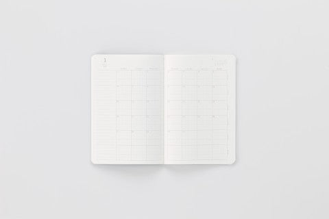 STALOGY DIARY 2026 B6 SLIM MONTHLY GRAY