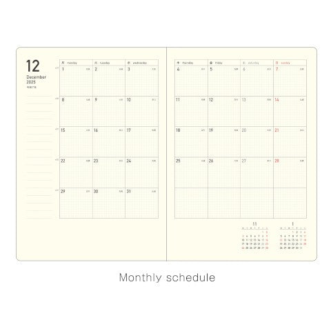 KLEID 2026 FLEEK DIARY B6 CHARCOAL