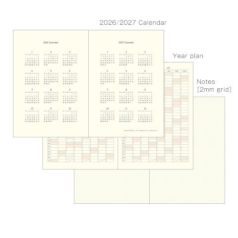 KLEID 2026 FLEEK DIARY B6 CHARCOAL