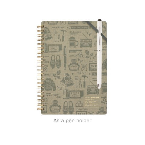 KLEID 2026 ERIC X KLEID RING DIARY B6 GREIGE