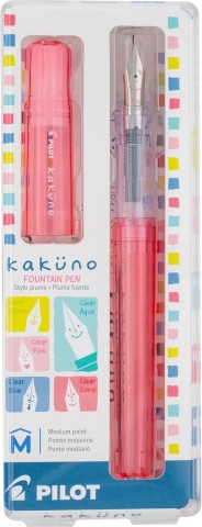 KAKUNO FOUNTAIN PEN MEDIUM NIB CORAL