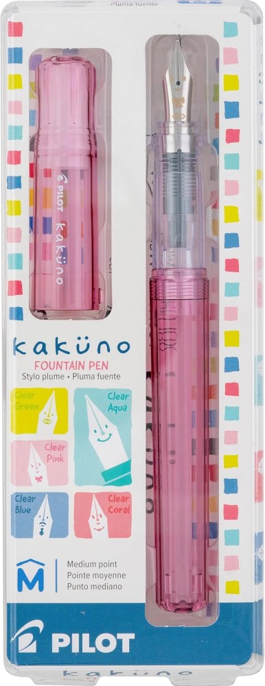 KAKUNO FOUNTAIN PEN MEDIUM NIB PINK
