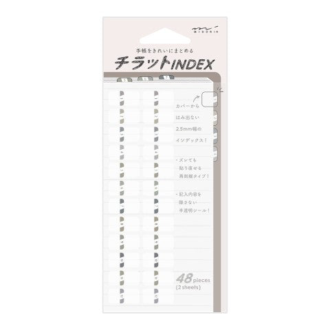 INDEX LABEL S CHIRATTO NUMBERS GRAY