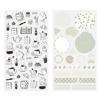 STICKER 2641 TWO SHEETS MONOTONE CAFE