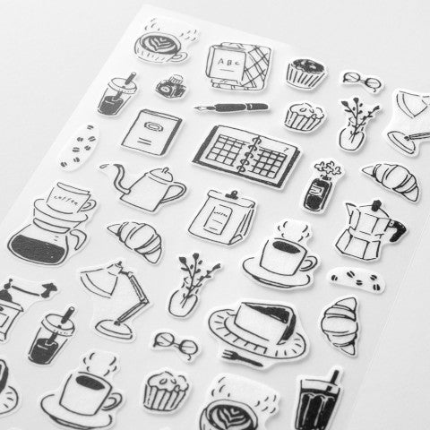 STICKER 2641 TWO SHEETS MONOTONE CAFE