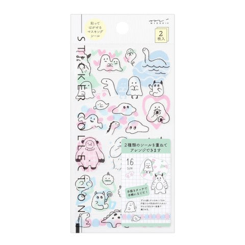 STICKER 2643 TWO SHEETS MONSTER