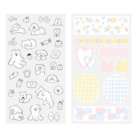 STICKER 2644 TWO SHEETS CUTE MOTIF