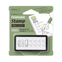 PAINTABLE STAMP PRE-INKED HALF SIZE TO DO LIST