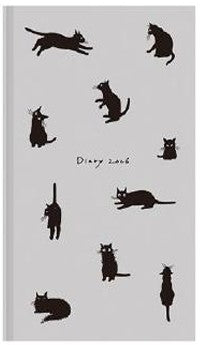 BOOK STYLE DIARY B6 VARIANT CAT GRAY 2026