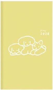 BOOK STYLE DIARY B6 VARIANT DOG YELLOW 2026