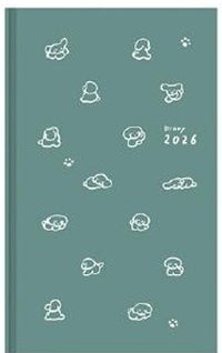 BOOK STYLE DIARY B6 VARIANT DOG BLUE GREEN 2026