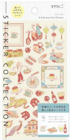 STICKER 2718 VIETNAMESE MOTIFS