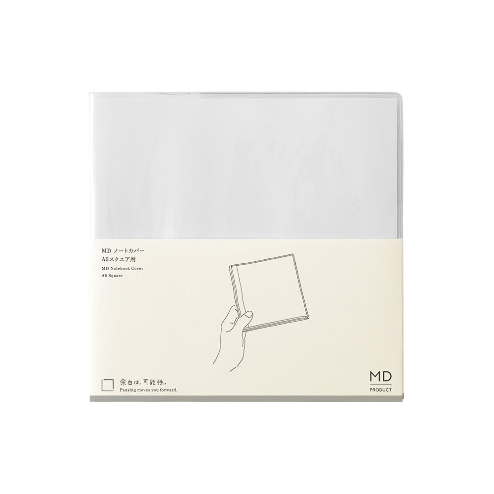 MD NOTEBOOK COVER A5 SQUARE CLEAR A (35660006)