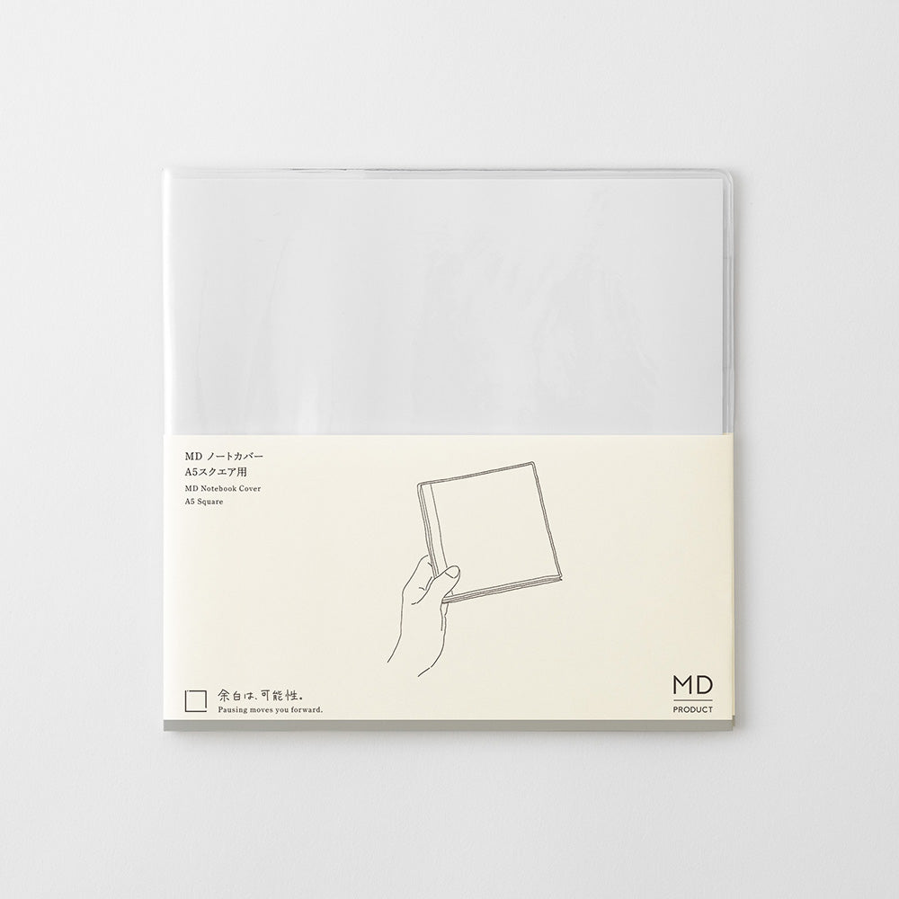 MD NOTEBOOK COVER A5 SQUARE CLEAR A (35660006)