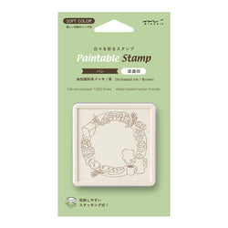 PAINTABLE STAMP PRE-INKED SOFT COLOR BREAD BROWN (35692006)