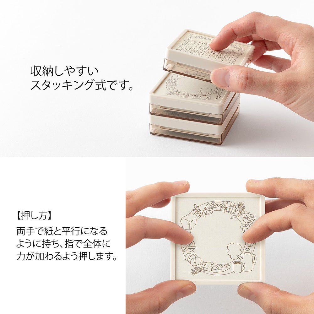 PAINTABLE STAMP PRE-INKED SOFT COLOR BREAD BROWN (35692006)