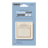 PAINTABLE STAMP PRE-INKED SOFT COLOR CALENDAR MONDAY START BROWN (35695006)