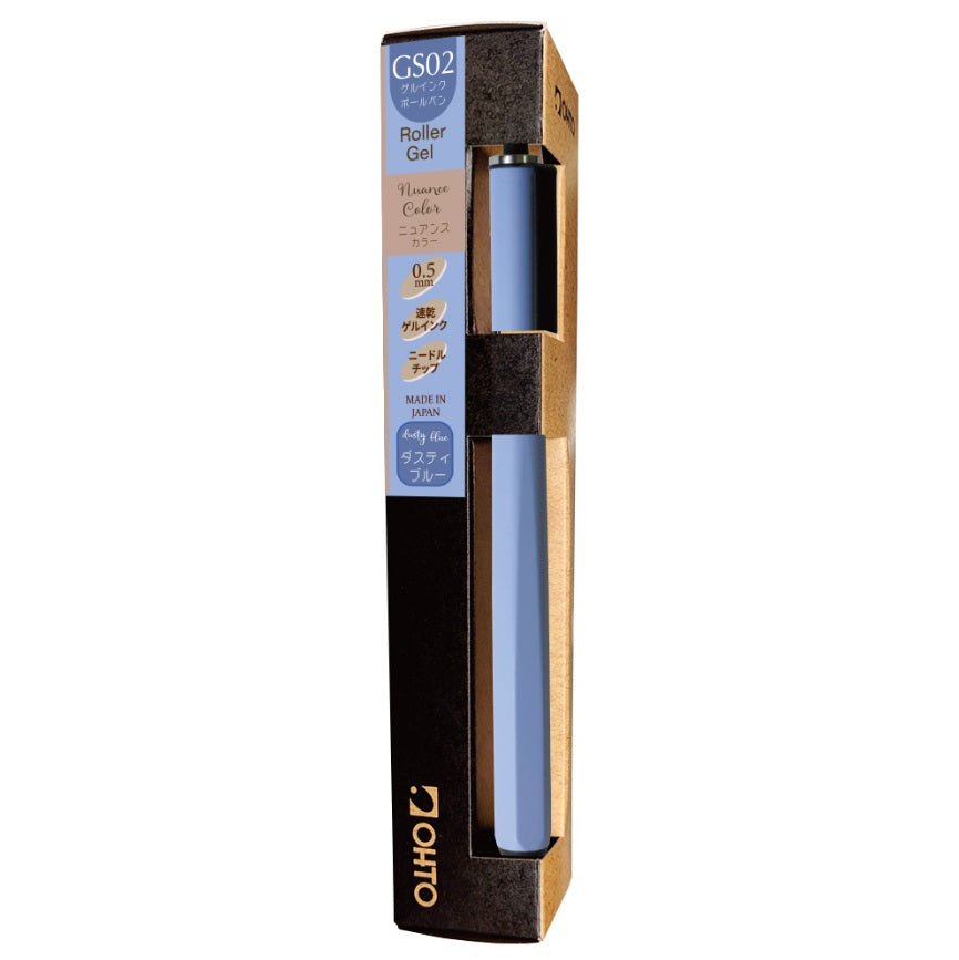 RETRACTABLE ROLLER GEL PEN GS02 DUSTY BLUE (GS02-05-BL)