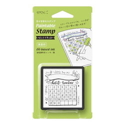 PAINTABLE STAMP PRE-INKED HABIT TRACKER