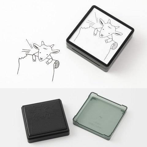 PAINTABLE STAMP PRE-INKED GOAT