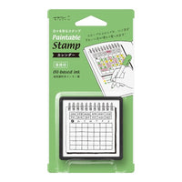 PAINTABLE STAMP PRE-INKED CALENDAR