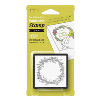 PAINTABLE STAMP PRE-INKED WREATH