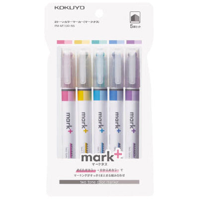 MARK+ DUAL TONE HIGHLIGHTER 5 COLOR SET