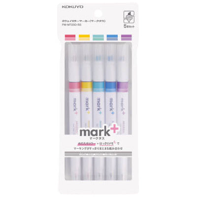 MARK+ TWO WAY MARKER 5 COLOR SET