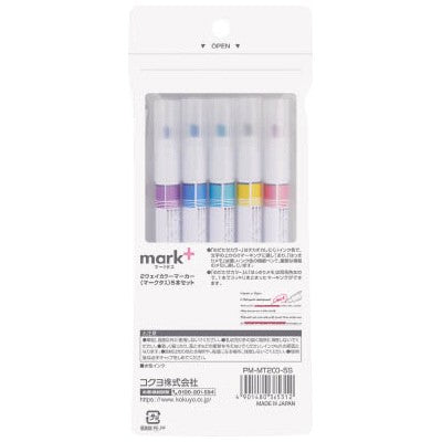 MARK+ TWO WAY MARKER 5 COLOR SET