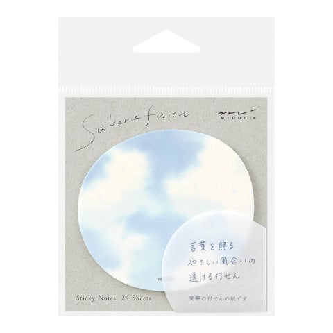STICKY NOTES TRANSPARENCY SKY LIGHT BLUE