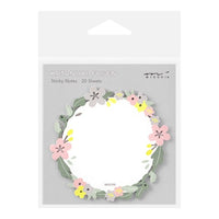 STICKY NOTES DIE-CUTTING WREATH