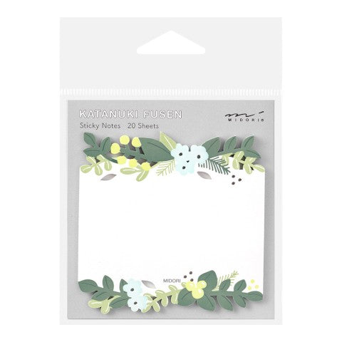 STICKY NOTES DIE-CUTTING LEAVES