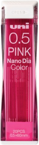 COLOR MECHANICAL PENCIL LEAD NANO DIA 0.5MM PINK