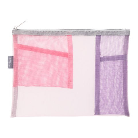 PEN & TOOL POUCH MESH PINK