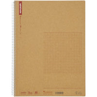 SPIRAL NOTE BASIC A4 5MM GRAPH 80 SHEETS