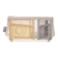 PEN &amp; TOOL POUCH MESH WITH GUSSET GRAY