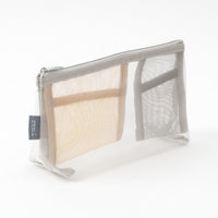 PEN &amp; TOOL POUCH MESH WITH GUSSET GRAY
