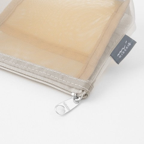 PEN &amp; TOOL POUCH MESH WITH GUSSET GRAY