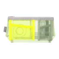 PEN &amp; TOOL POUCH MESH WITH GUSSET YELLOW-GREEN