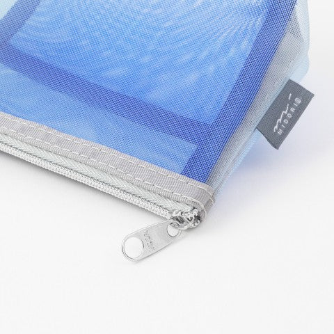 PEN &amp; TOOL POUCH MESH WITH GUSSET LIGHT BLUE