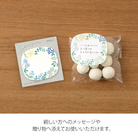 STICKY NOTES TRANSPARENCY WILD FLOWERS