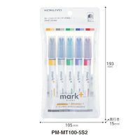DUAL COLOR HIGHLIGHTER SET OF 5