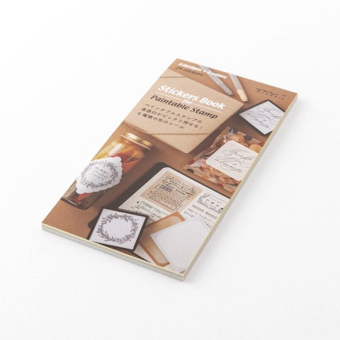 STICKERS BOOK FOR PRE-INKED STAMP NATURAL COLORS