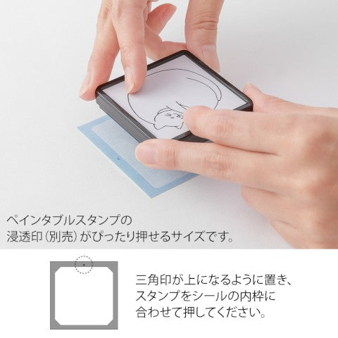 STICKERS BOOK FOR PRE-INKED STAMP COLD COLORS