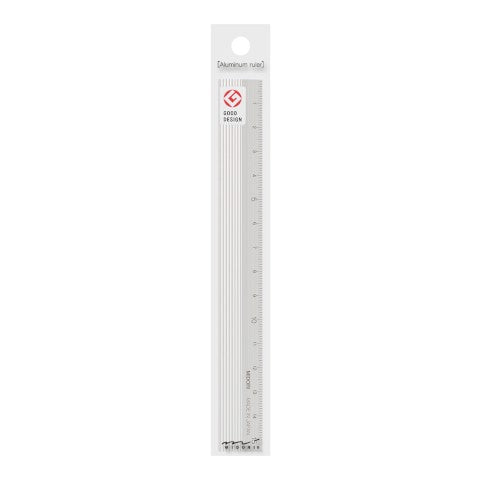 ALUMINUM RULER 15CM SILVER