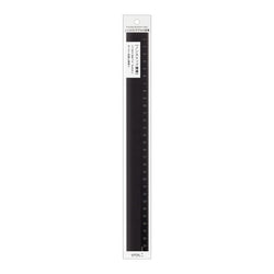 ALUMINUM RULER 30CM NON-SLIP BLACK