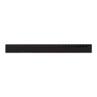ALUMINUM RULER 30CM NON-SLIP BLACK