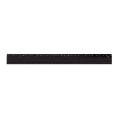 ALUMINUM RULER 30CM NON-SLIP BLACK
