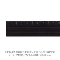 ALUMINUM RULER 30CM NON-SLIP BLACK
